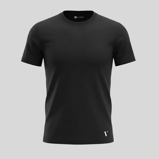 Custom-Fit Essential T-Shirt - Black (Regular)